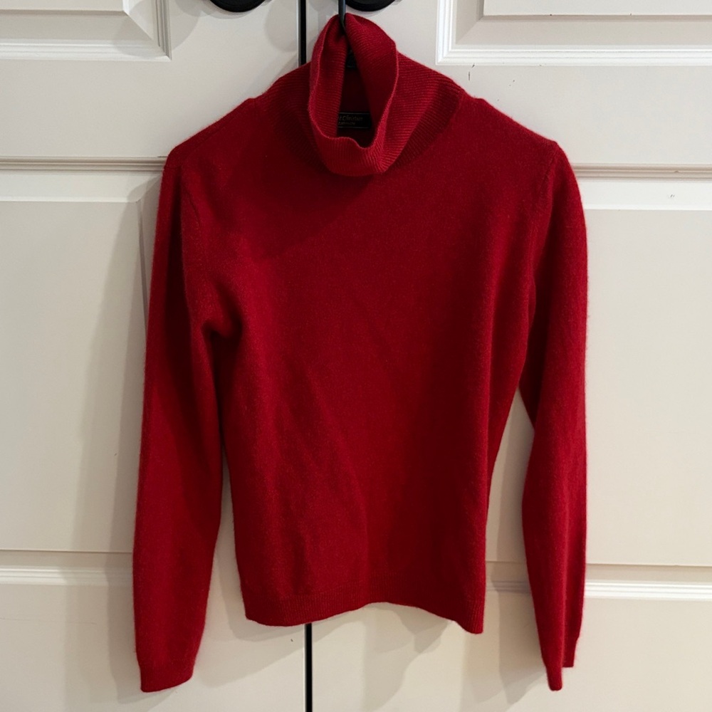 Andrew Christian Red Turtleneck Sweater